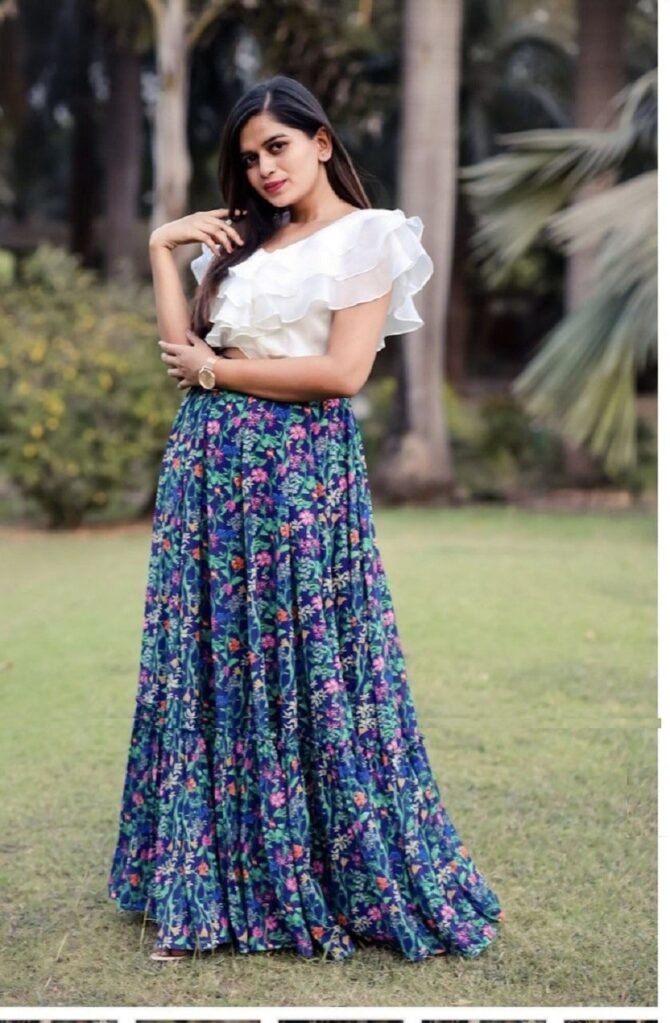 Womens Semi Stiched  Lehenga Choli's