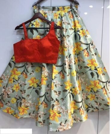 Womens Semi Stiched  Lehenga Choli's
