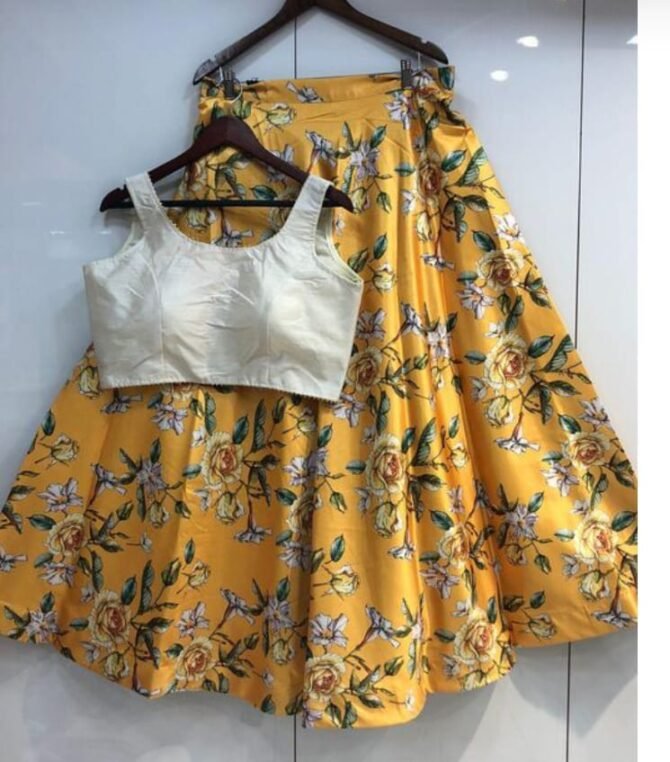 Womens Semi Stiched  Lehenga Choli's