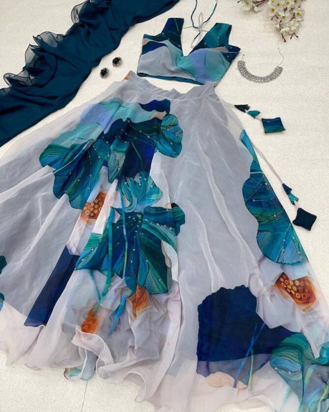 Womens Semi Stiched  Lehenga Choli's
