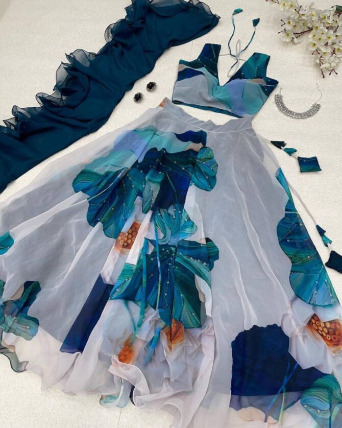 Womens Semi Stiched  Lehenga Choli's