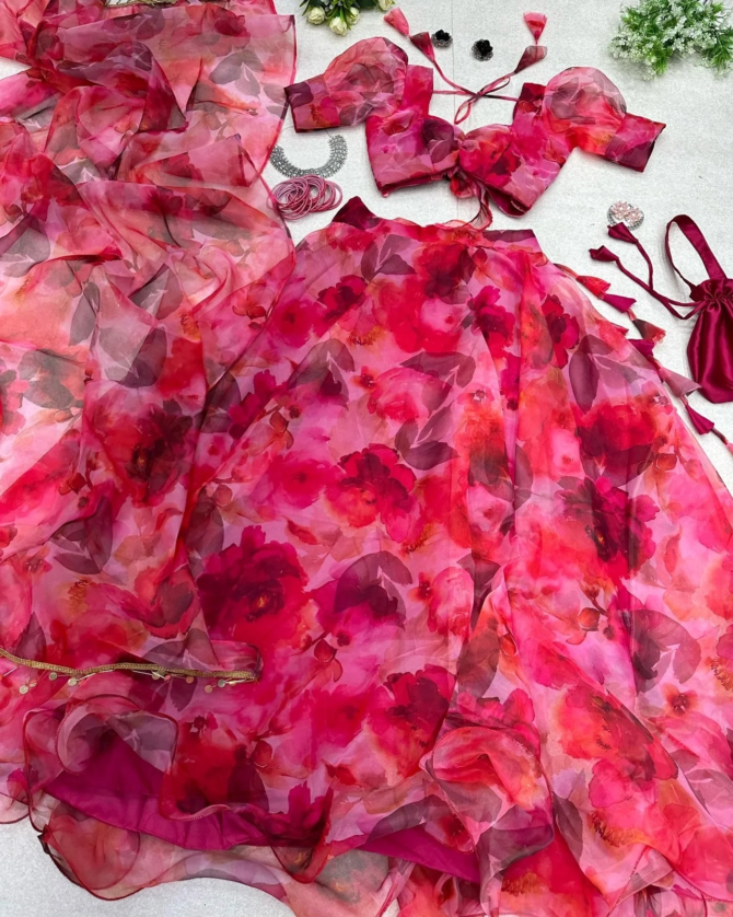 Womens Semi Stiched  Lehenga Choli's