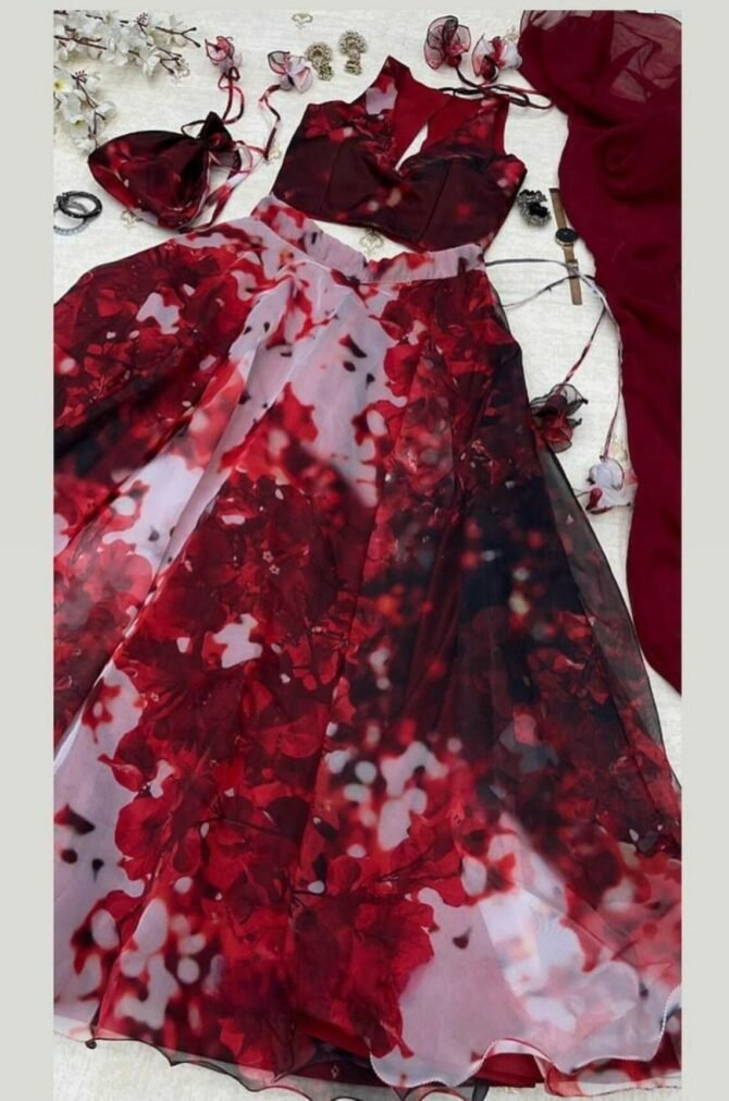 Womens Semi Stiched  Lehenga Choli's