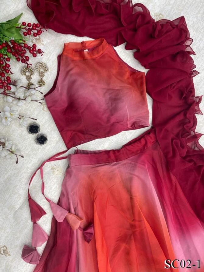 Womens Semi Stiched  Lehenga Choli's