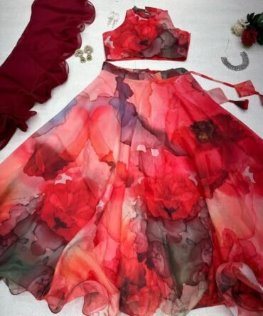 Womens Semi Stiched  Lehenga Choli's