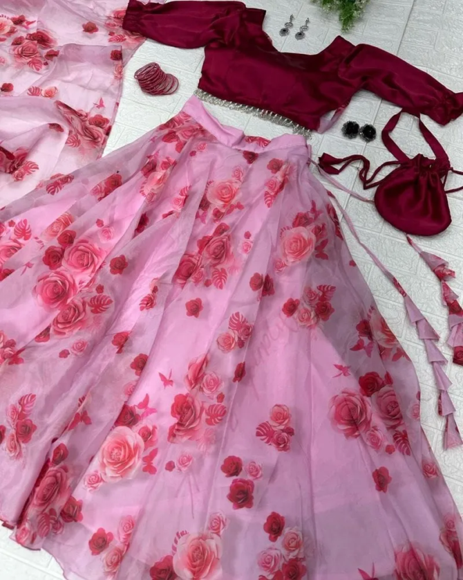 Womens Semi Stiched  Lehenga Choli's