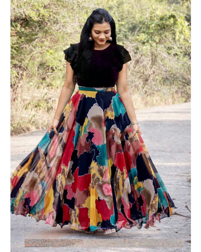Womens Semi Stiched  Lehenga Choli's