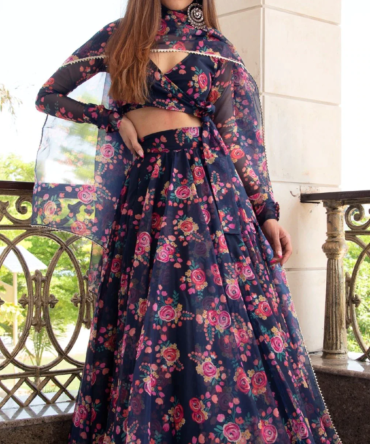 Womens Semi Stiched  Lehenga Choli's