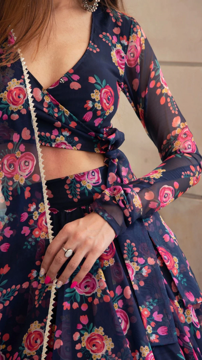 Womens Semi Stiched  Lehenga Choli's
