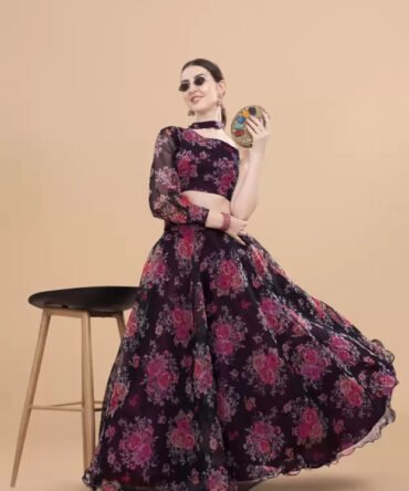 Womens Semi Stiched  Lehenga Choli's