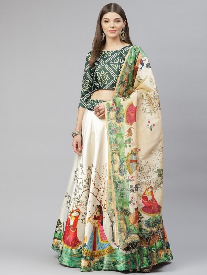 Womens Semi Stiched  Lehenga Choli's