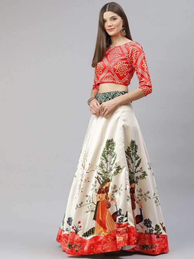 Womens Semi Stiched  Lehenga Choli's