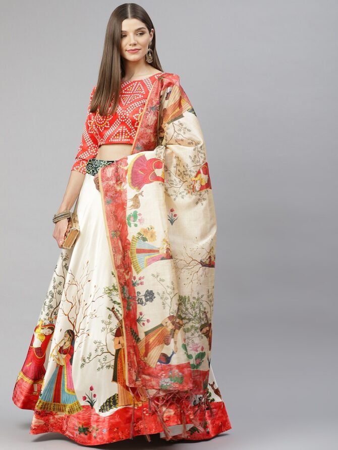 Womens Semi Stiched  Lehenga Choli's