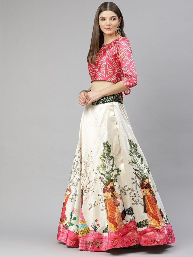 Womens Semi Stiched  Lehenga Choli's