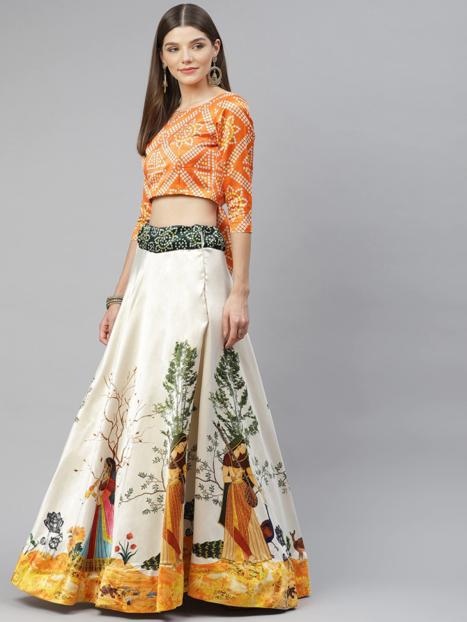 Womens Semi Stiched  Lehenga Choli's