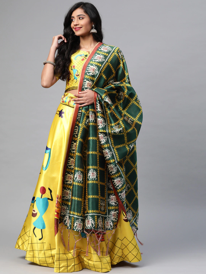 Womens Semi Stiched  Lehenga Choli's