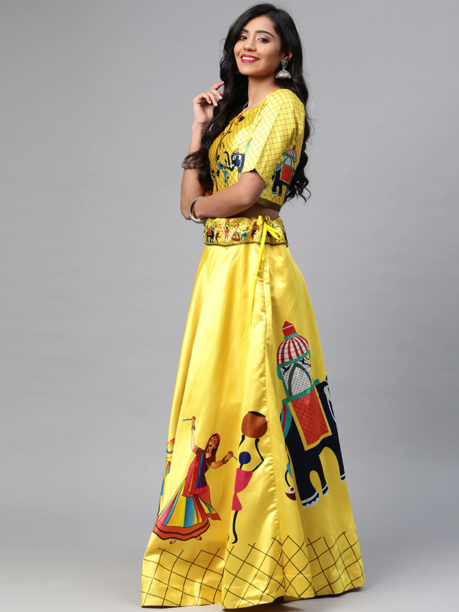 Womens Semi Stiched  Lehenga Choli's